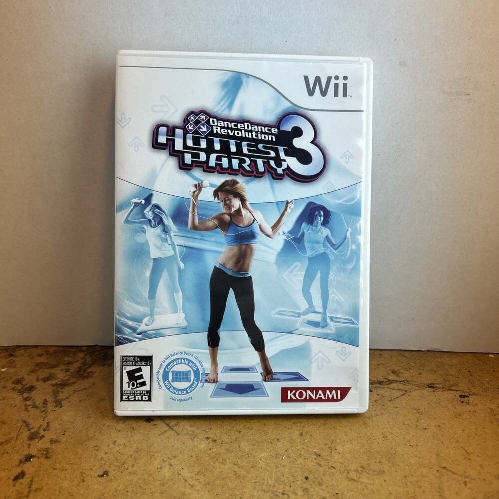 Dance Dance Revolution Hottest Party 3 ( Nintendo Wii ) with Case & Manual